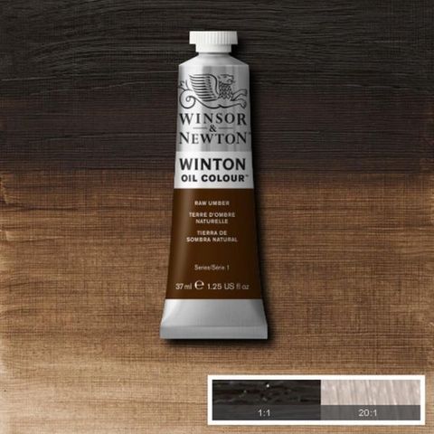 W&N WINTON OIL 37ML RAW UMBER