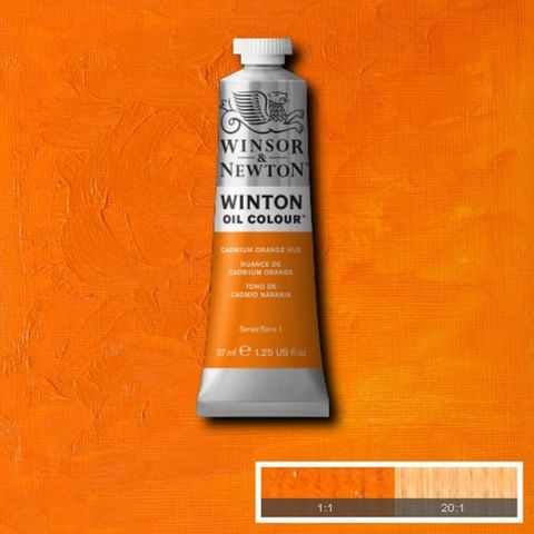 W&N WINTON OIL 37ML CADMIUM ORANGE HUE