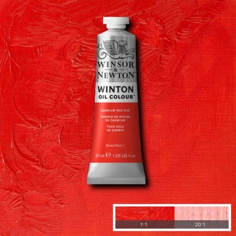 W&N WINTON OIL 37ML CADMIUM RED HUE