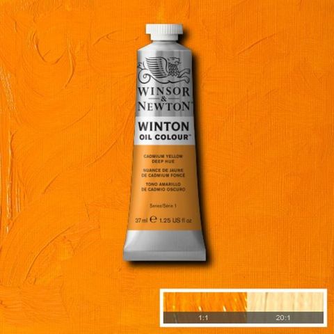 W&N WINTON OIL 37ML CADMIUM YELLOW DEEP HUE