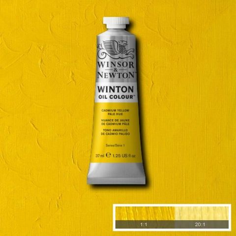 W&N WINTON OIL 37ML CADMIUM YELLOW PALE HUE