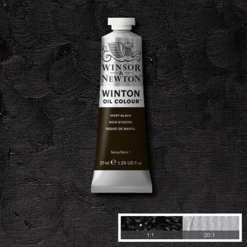 W&N WINTON OIL 37ML IVORY BLACK