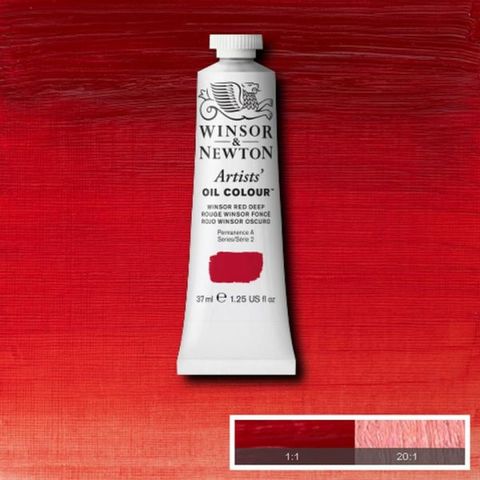 W&N ARTISTS OIL 37ML WINSOR RED DEEP S2