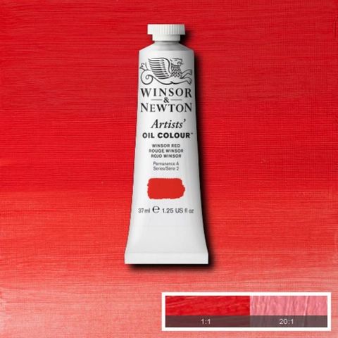 W&N ARTISTS OIL 37ML WINSOR RED S2