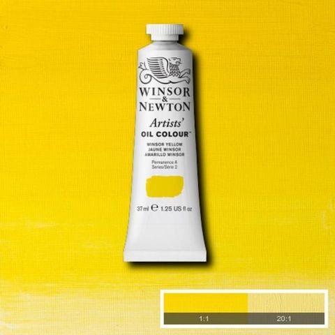 W&N ARTISTS OIL 37ML WINSOR YELLOW S2