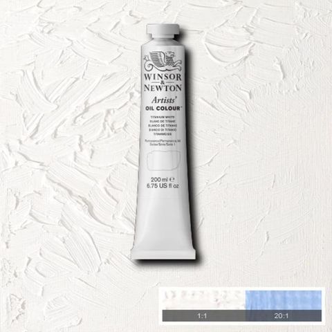 W&N ARTISTS OIL 200ML TITANIUM WHITE S1