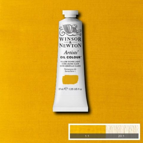 W&N ARTISTS OIL 37ML YELLOW OCHRE LIGHT S1