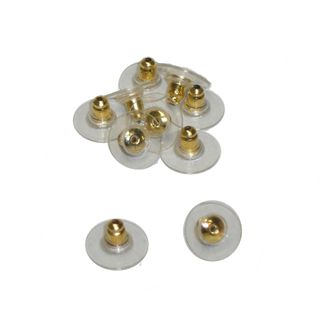 PLASTIC BUTTERFLIES GOLD PLATED (20 PAIRS)