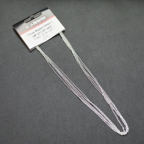 SILVER PLATED DISPLAY CHAIN