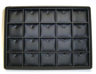 PENDANT TRAY BLACK 20 CLIPS BLACK VINYL