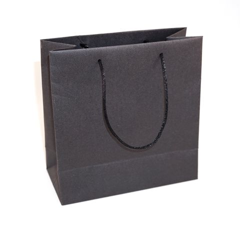 BLACK SMALL CARRY BAG BLACK STRINGS