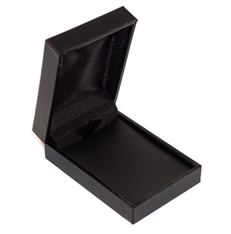 SDSP-PENDANT BOX BLACK LEATHERETTE BLACK VINYL PAD