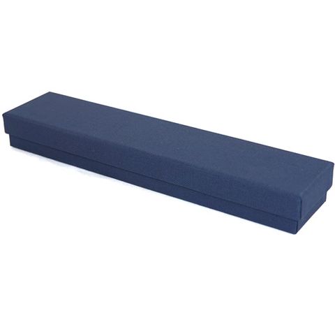 CBLB - LONG BRACELET BOX NAVY CARDBOARD WHITE PAD