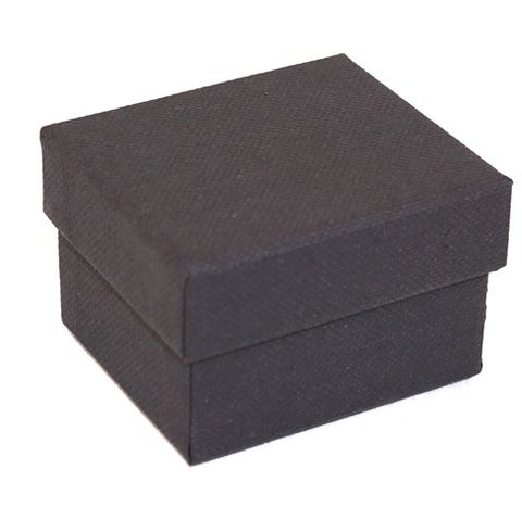 CBR - RING BOX BLACK CARDBOARD WHITE PAD (60 PCS)