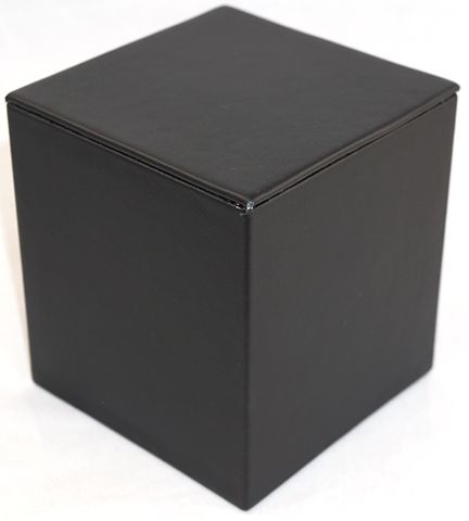 DISPLAY CUBE BLACK VINYL SMALL