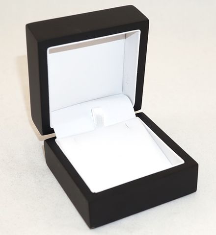 PENDANT BOX MATT BLACK WOOD WHITE VINYL PAD