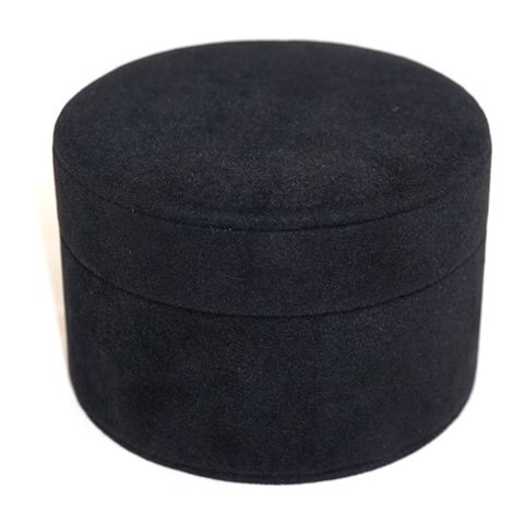 DELUXE ROUND MULTI BOX BLACK SUEDE