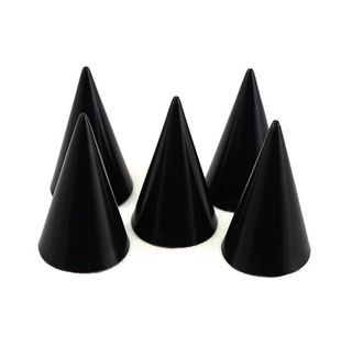SMALL CONE RING STAND BLACK (5 PACK)