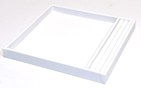 DISPLAY TRAY W/ROLL WHITE VINYL SMALL