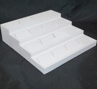 Multi Earring/Pendant 4Tier Disp Stand WHT Vinyl
