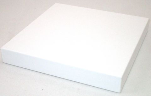 DISPLAY PLATFORM SML SQUARE WHT VINYL (15x15x2CM)