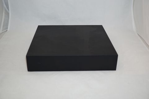 DISPLAY PLATFORM LRG SQUARE BLK VINYL (25x25x5CM)