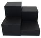 DISPLAY SET SQUARE 4 PIECE STEPS BLACK VINYL