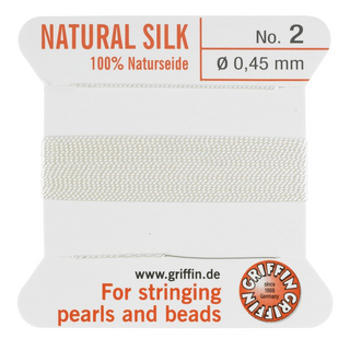 Silk Thread #2 White 0.45mm (2m)