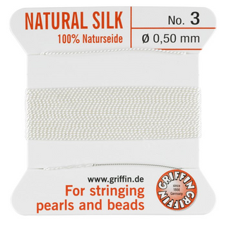 Silk Thread #3 White 0.5mm (2m)