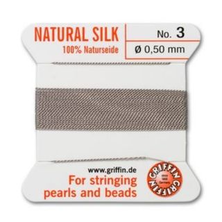 Silk Thread #3 Grey 0.50mm (2m)