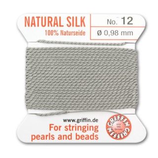 Silk Thread #12 Grey 0.98mm (2m)