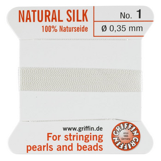 Silk Thread #1 White 0.35mm (2m)