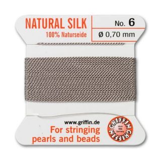Silk Thread #6 Grey 0.70mm (2m)