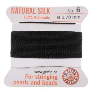 Silk Thread #6 Black 0.70mm (2m)