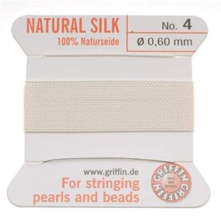 Silk Thread #4 White 0.60mm (2m)