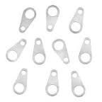 TAGS SILVER PLATED 8.5X4MM (20 PACK)