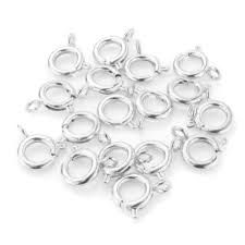 BOLT RING SILVER PLATED 7MM (20 PACK)