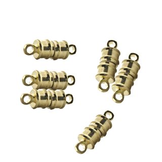 MAGNETIC CLASP 6 X10MM GOLD PLATED (5 PACK)