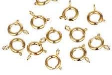 BOLT RING GOLD PLATED 7MM (20 PACK)