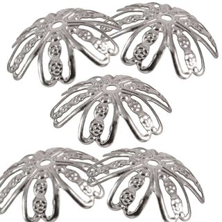 BEAD CAPS GUNMETAL 21MM (25 PACK)