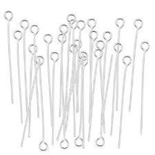 EYE PIN SILVER PLATED 70MM (50 PACK)