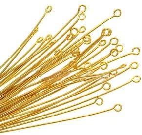EYE PIN GOLD PLATED 70MM (50 PACK)