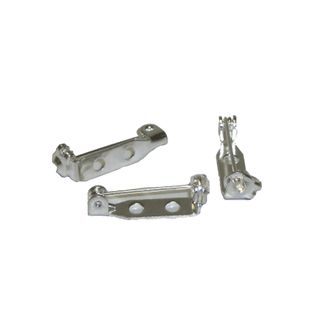 BROOCH BACKS SILVER PLATED 0.75"/19MM (5 PACK)