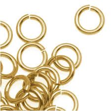 JUMP RING 8MM GOLD PLATED 1.2MM GAUGE (100 PACK)