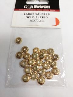 LARGE SAUCERS GOLD PLATED