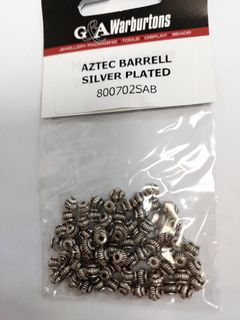 AZTEC BARRELL SILVER PLATED