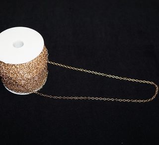 HEAVY CABLE CHAIN GOLD PLATED 3.6X4.6mm-1M