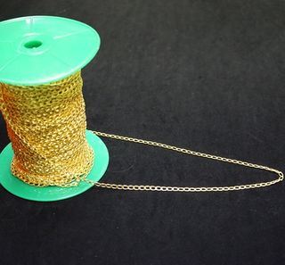 LISA CURB CHAIN GOLD PLATED 4.7X8.1MM (1 MTR)