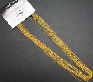 GOLD PLATED CHAIN 19" (47.50CM) - 12 PACK