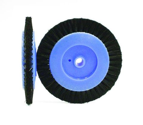 CIRCULAR BLACK BRISTLE BRUSH 70MM - 2 ROWS